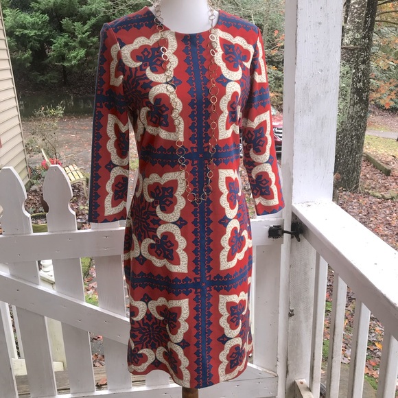 J. McLaughlin Dresses & Skirts - J. McLaughlin Devon Dress Pinwheel Patch Small